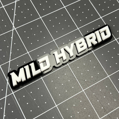 1PC MILD HYBRID Emblem Badge – 3D Acrylic Sticker Decal Car Truck SUV