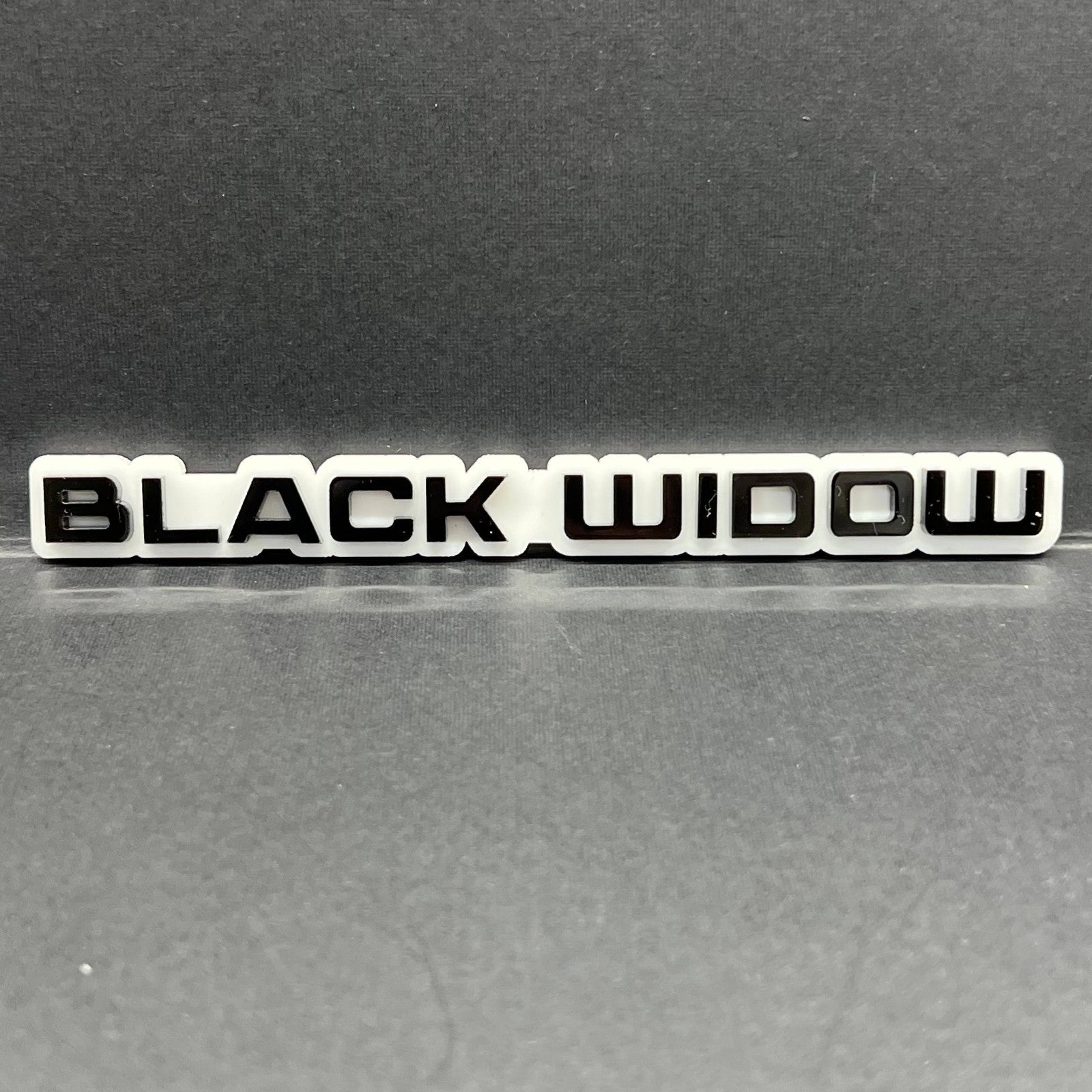 1PC Black Widow Emblem – Durable 3D Acrylic Multicolor Car & SUV Badge
