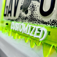 CUSTOM License Plate Frame MULTI COLOR