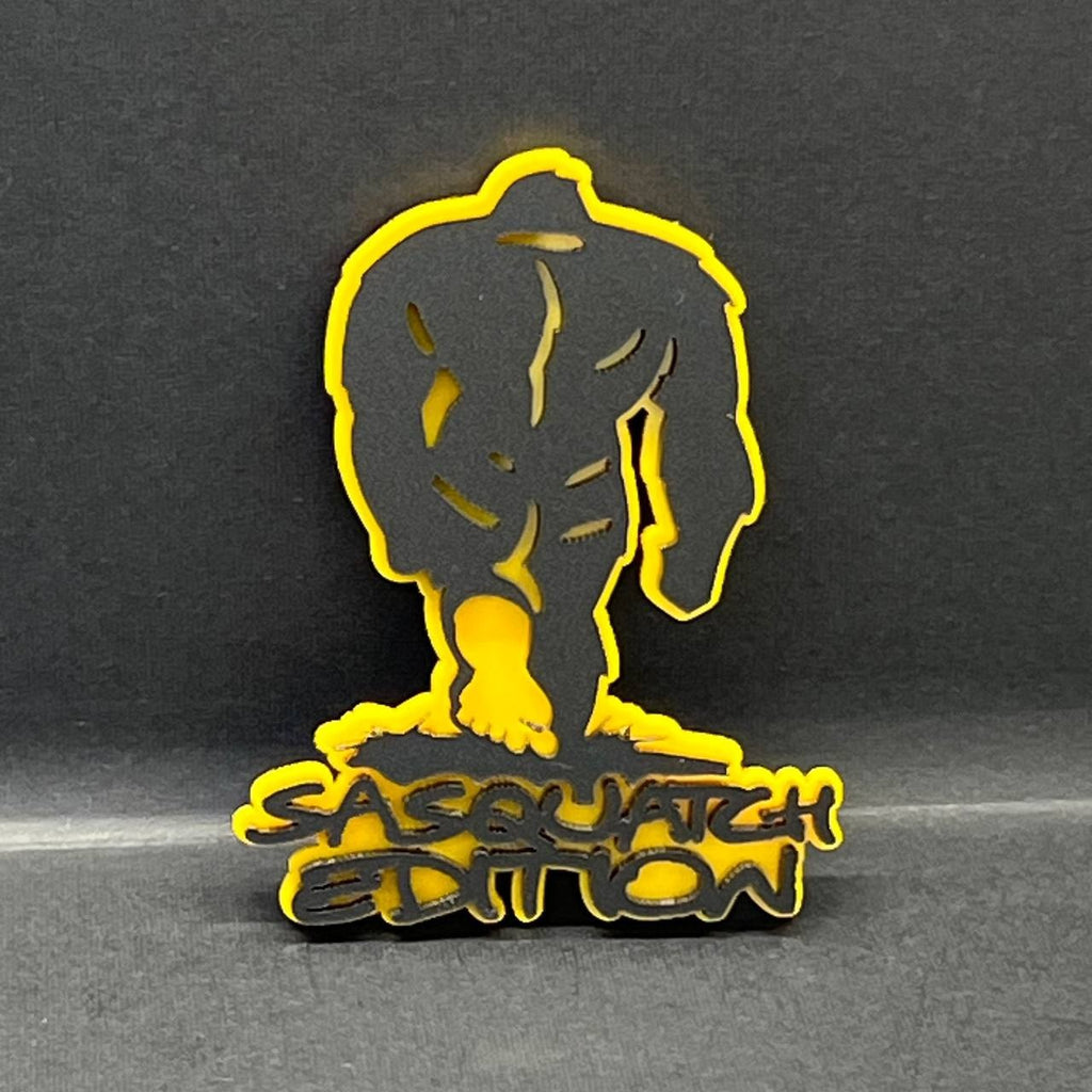 1pcs Sasquatch Edition Emblem – 3D Acrylic Badge Decal for Truck SUV Off-Road