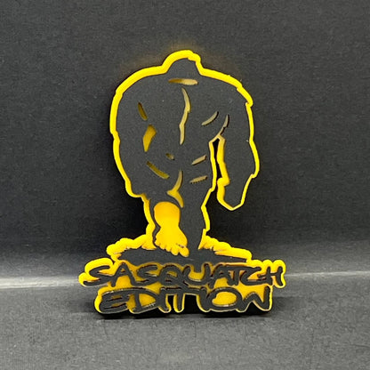 1pcs Sasquatch Edition Emblem – 3D Acrylic Badge Decal for Truck SUV Off-Road