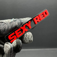 1pcs SEXY RED 3D Emblem – Multicolor Acrylic Badge for Car, SUV & Truck