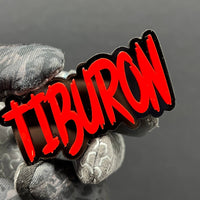 1PC TIBURON 3D Emblem – Custom Fender or Tailgate Badge for Car, Hyundai