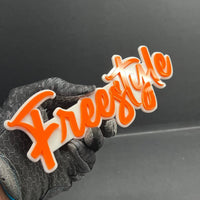 1PC FREESTYLE Logo Emblem – Multicolor 3D Acrylic Car & SUV Decal