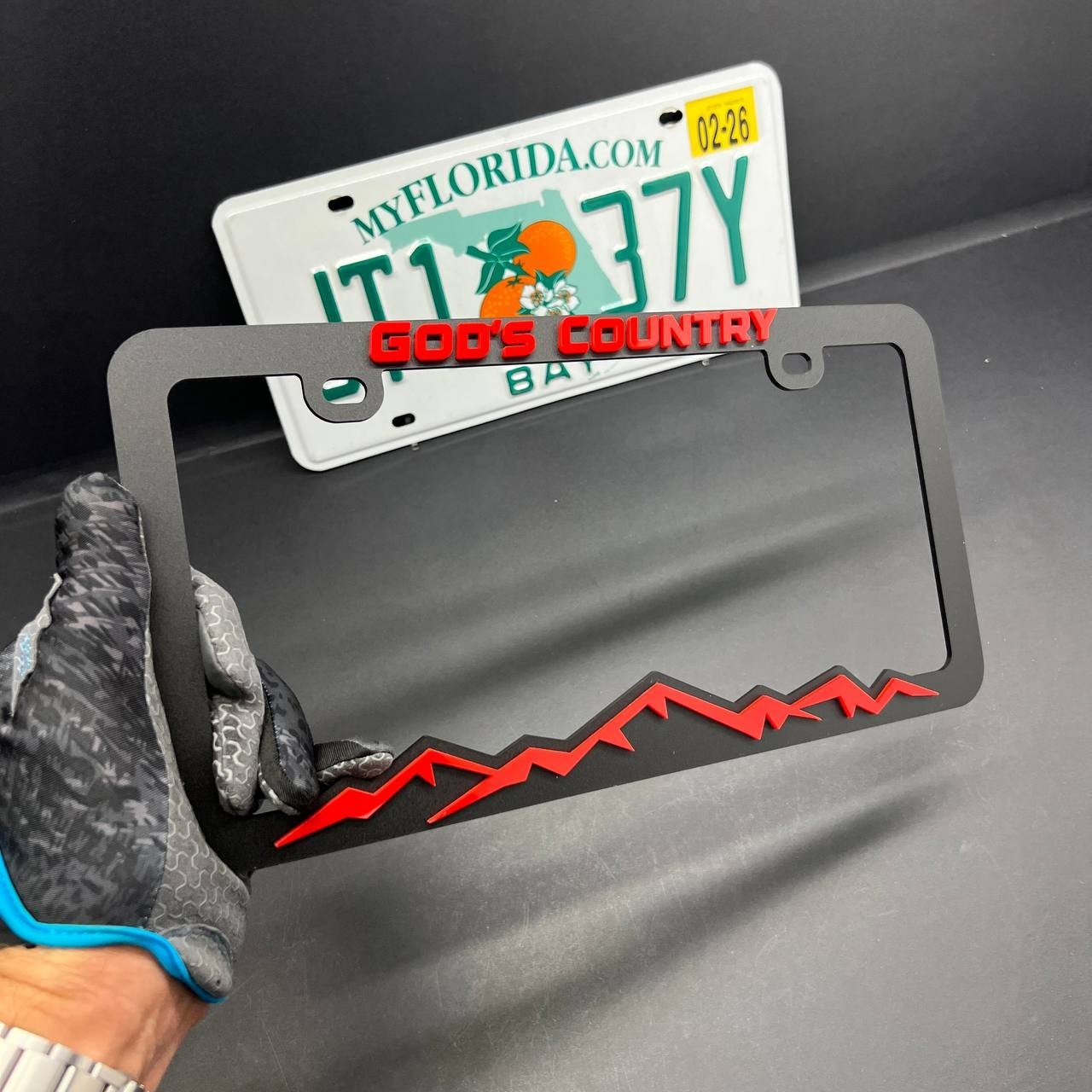 God's Country License Plate Frame Cover – Car Tag Frame for Truck SUV Car
