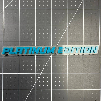 1PC PLATINUM EDITION 3D Emblem – Ford Truck SUV Fender Badge Decal