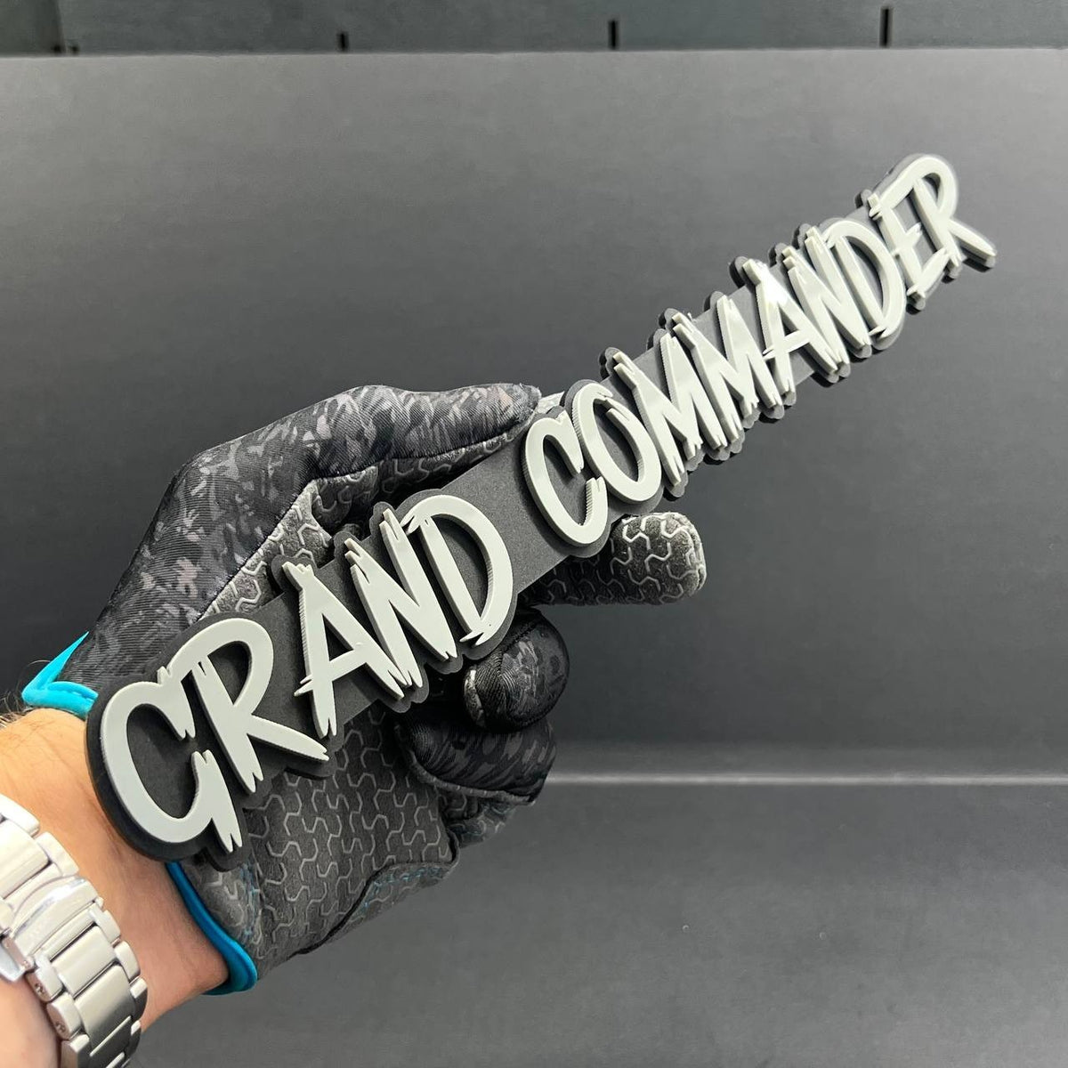 1PC GRAND COMMANDER 3D Emblem – Multicolor Acrylic Tailgate & Fender Badge