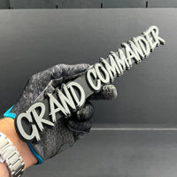 1PC GRAND COMMANDER 3D Emblem – Multicolor Acrylic Tailgate & Fender Badge