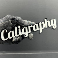 1PC CALIGRAPHY 3D Emblem – Multicolor Acrylic Tailgate & Fender Car Badge