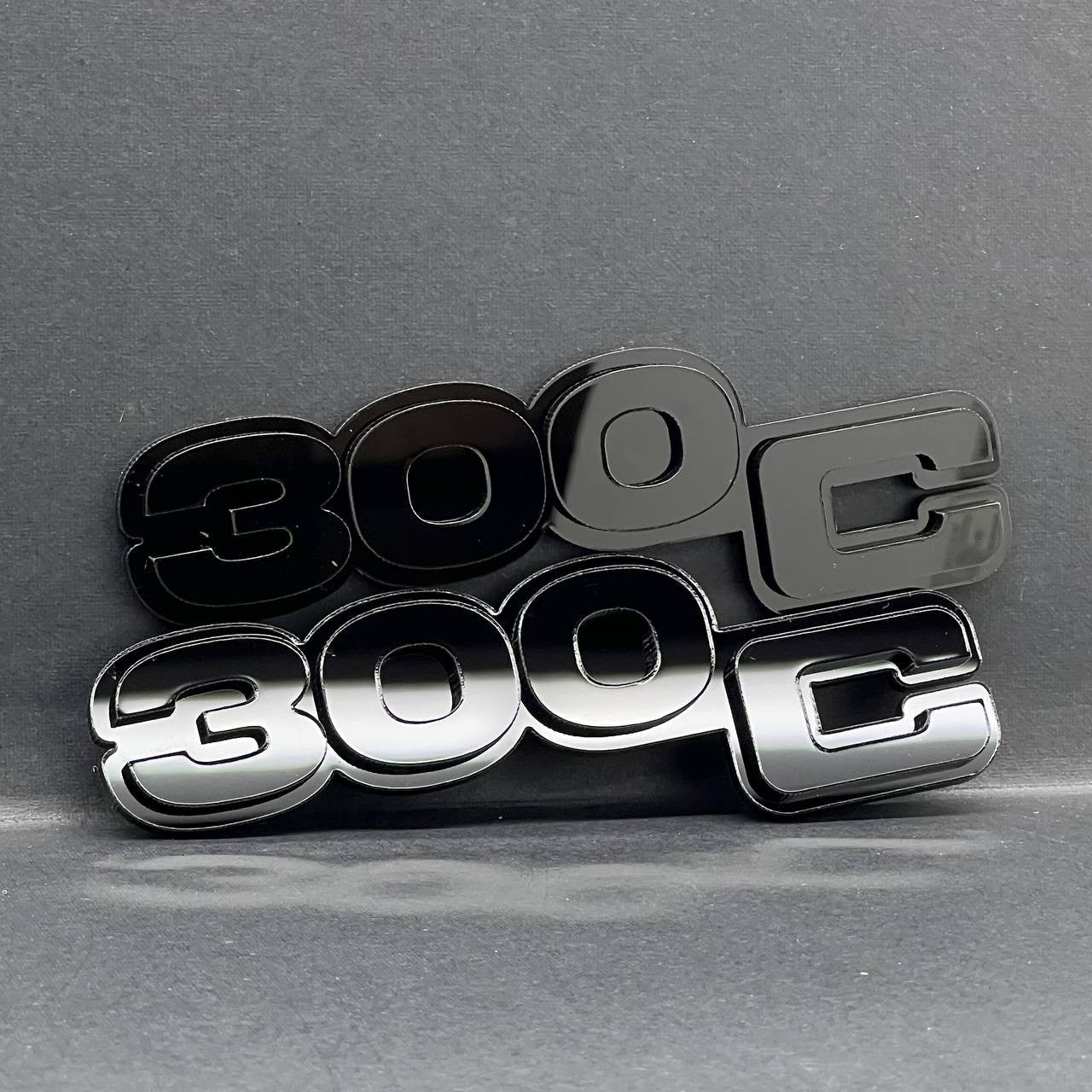 2PC Chrysler 300C Emblem Badges – 3D Exterior Fender Decals for Cars