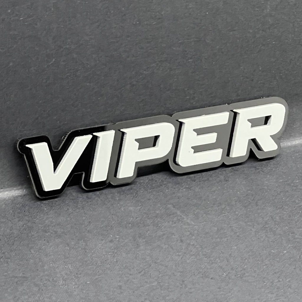 1PC VIPER Emblem – Acrylic Tailgate or Fender Badge for Car, SUV, Truck