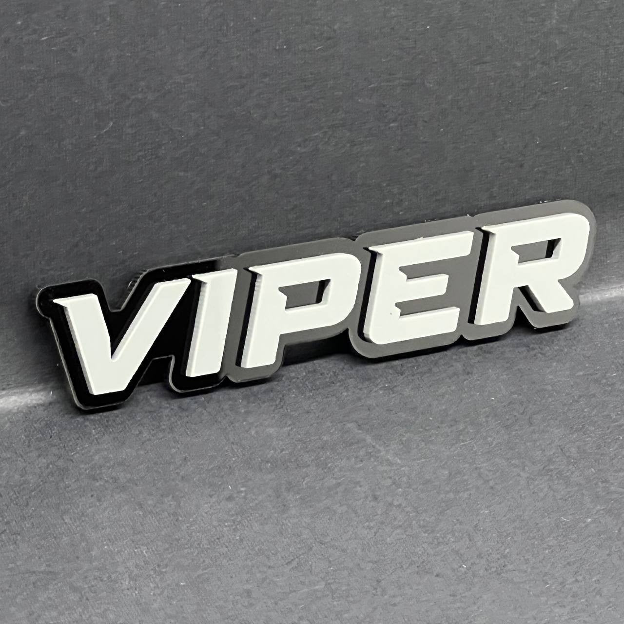 1PC VIPER Emblem – Acrylic Tailgate or Fender Badge for Car, SUV, Truck