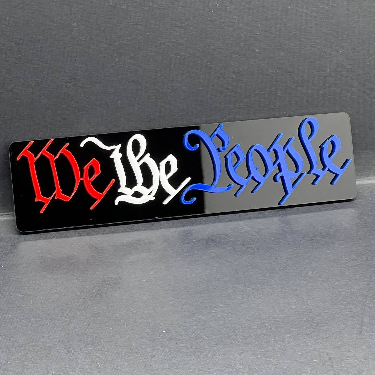 1PC We The People 3D Emblem – Patriotic Badge Logo for Car, Truck, or SUV