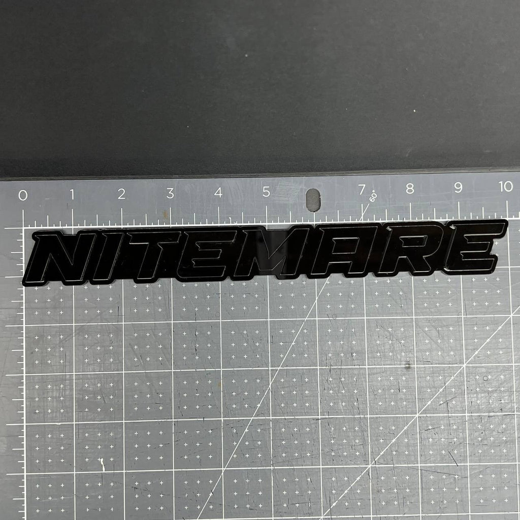 1PC NITEMARE Black 3D Emblem Custom Badge Sticker for Car SUV TRUCK
