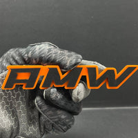 1PC AMW Logo Emblem – 3D Acrylic Multicolor Badge for Car, Truck, or SUV