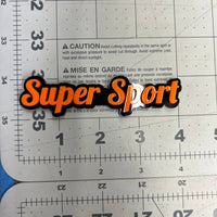 1PCS SUPER SPORT Emblem – Durable 3D Multicolor Acrylic Car & Truck Badge