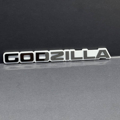 1PC GODZILLA 3D Lettering Emblem – Exterior Badge Decal for Trunk Fender or Door