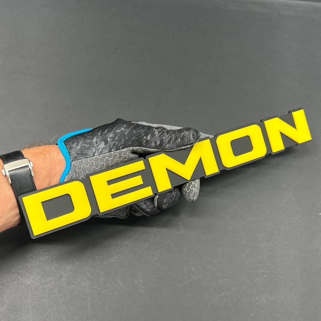 1pcs DEMON Emblem Car Badges 3D Sticker DEMON Decal Multicolor