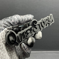 1x Quiet Storm Multicolor 3D Car Badge Easy Install Acrylic Fender & Trunk Decal