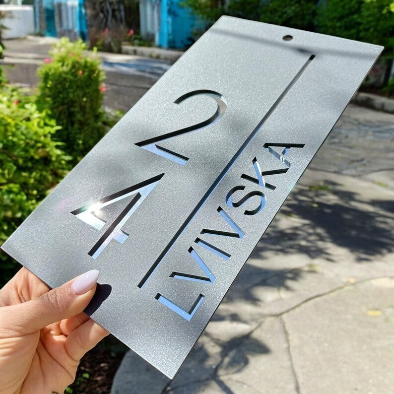 Personalized Outdoor Door Numbers Durable Custom Address Signs for Home