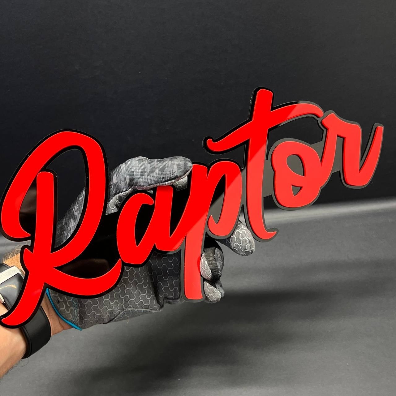 1PC RAPTOR 3D Lettering Emblem – Exterior Badge Decal for Trunk Fender or Door