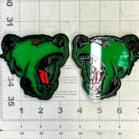 2PCS Angry Bear / Raging Bear Car & Truck Fender Emblems – Durable Acrylic