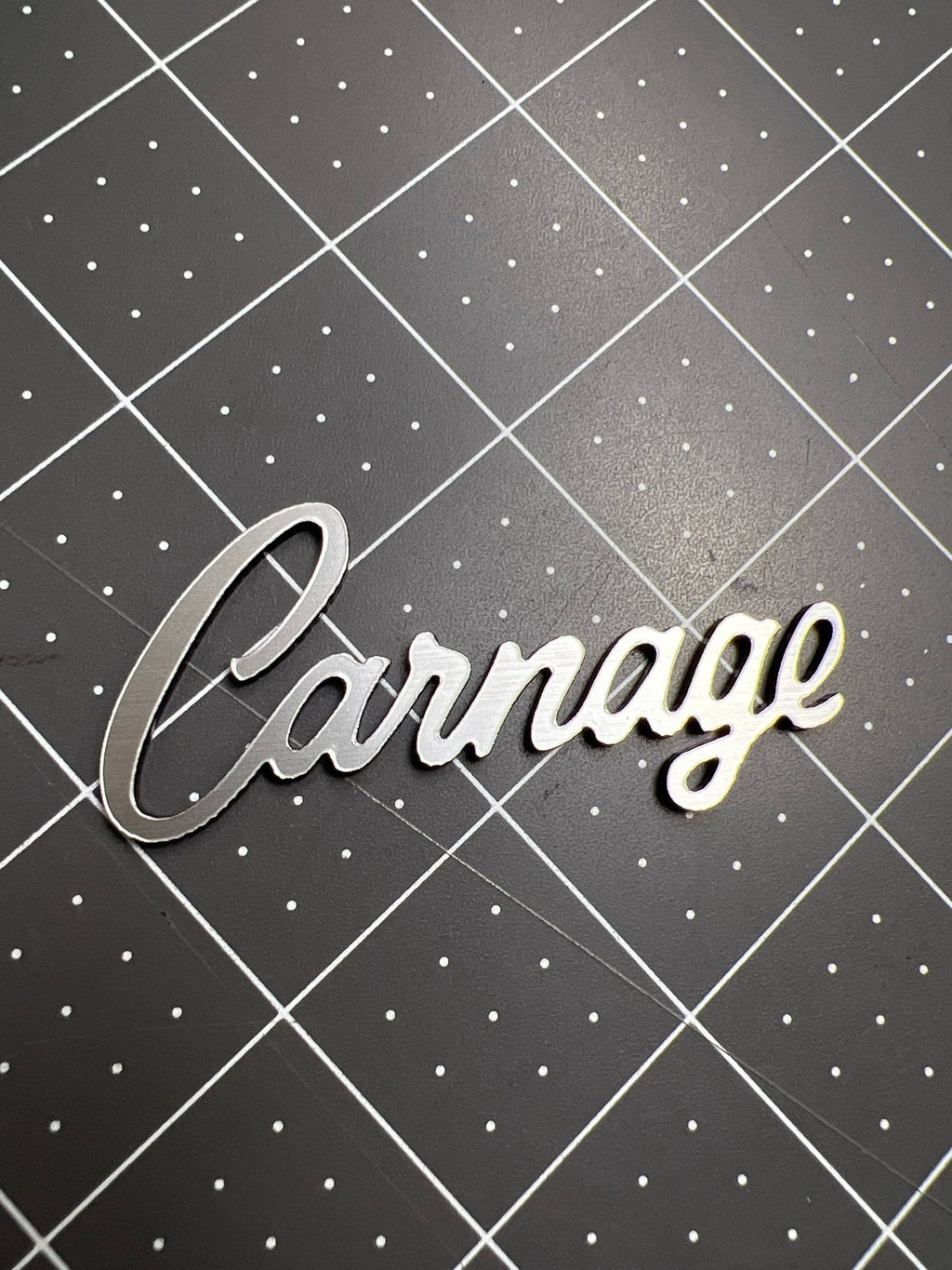 1PC CARNAGE Emblem – 3D Multicolor Acrylic Car & Truck Exterior Badge