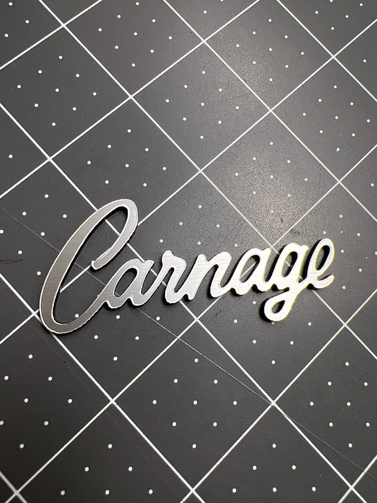 1PC CARNAGE Emblem – 3D Multicolor Acrylic Car & Truck Exterior Badge