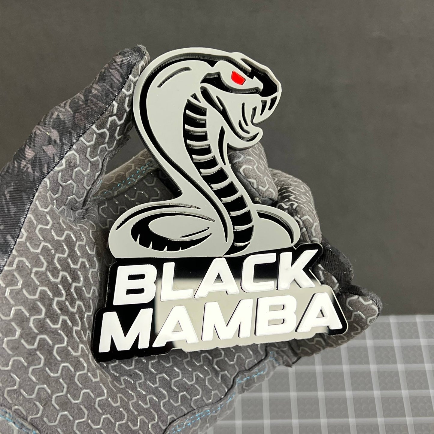 1PC BLACK MAMBA Emblem – Durable 3D Acrylic Multicolor Car & Truck Badge