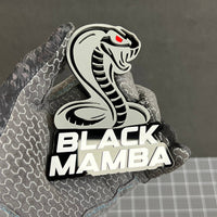 1PC BLACK MAMBA Emblem – Durable 3D Acrylic Multicolor Car & Truck Badge