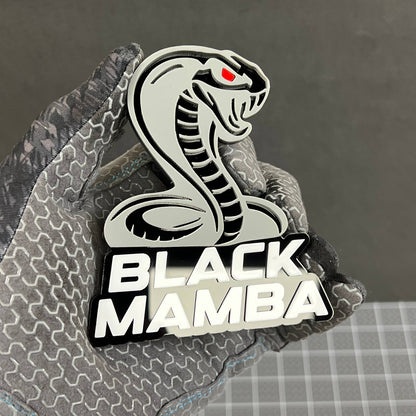 1PC BLACK MAMBA Emblem – Durable 3D Acrylic Multicolor Car & Truck Badge