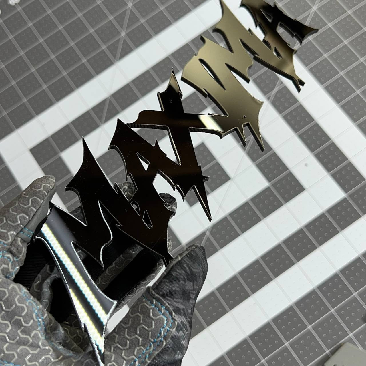 1PC MAXIMA Emblem – 3D Multicolor Acrylic Car Badge Decal Fits Nissan Maxima