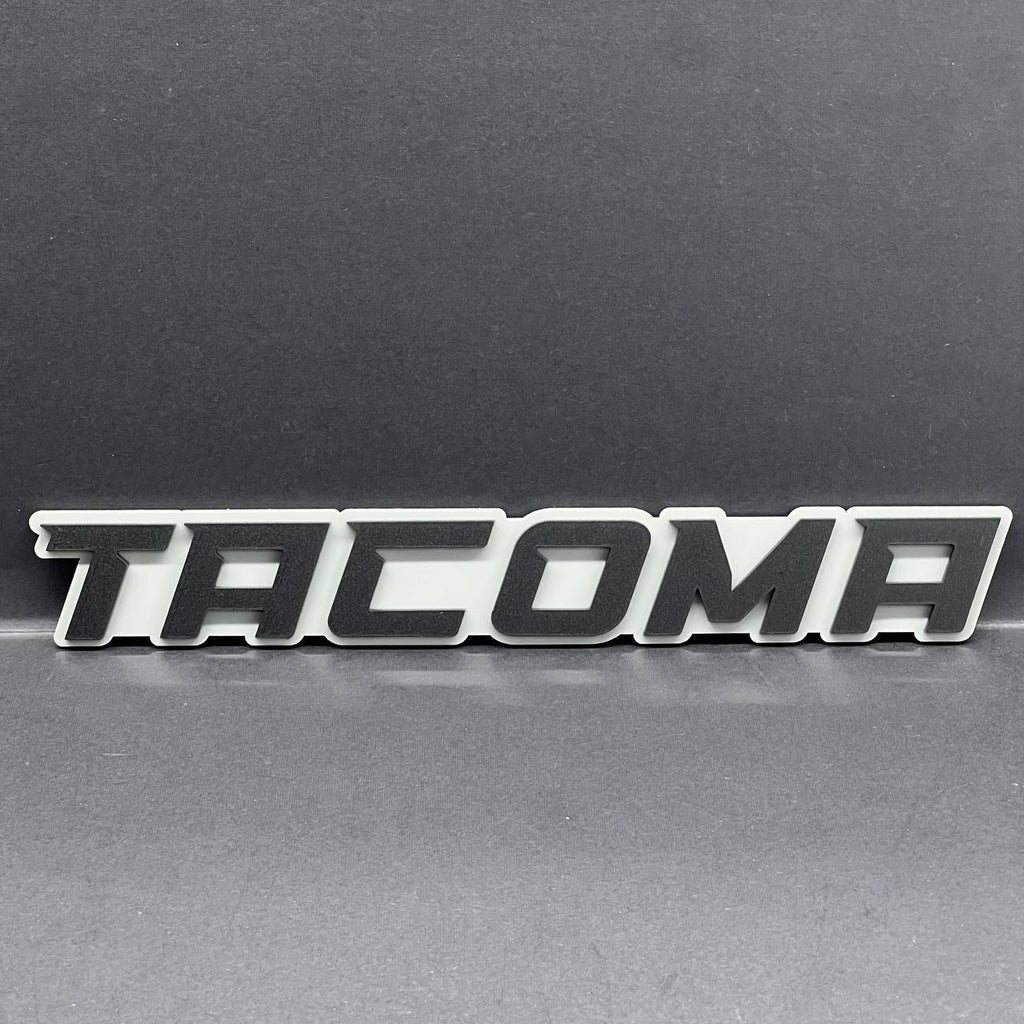 1PC Tacoma Emblem – 3D Custom Acrylic Car Tailgate Fender Badge Decal