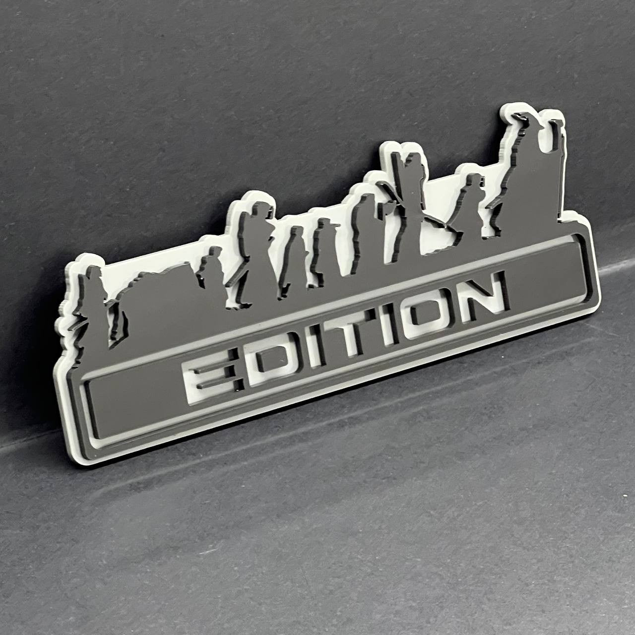1PCS LOTR Black Edition Emblem Car Badges Badass Sticker LOTR  Decal Multicolor