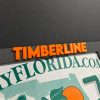 TIMBERLINE Black Matte License Plate Frame Cover, Frame, car frame
