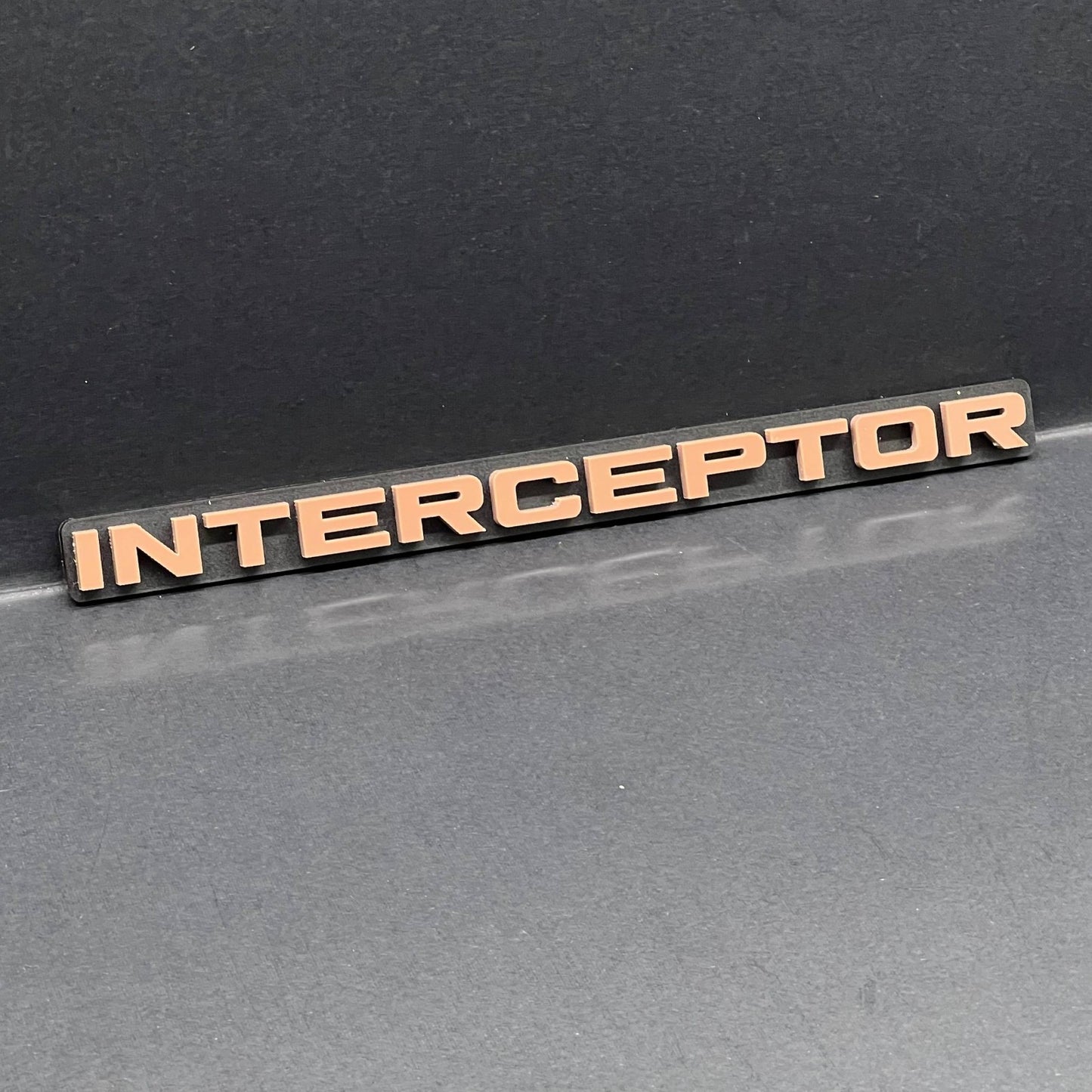 1pc INTERCEPTOR 3D Emblem – Custom Badge for Car, SUV & Truck Fender or Tailgate