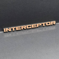 1pc INTERCEPTOR 3D Emblem – Custom Badge for Car, SUV & Truck Fender or Tailgate
