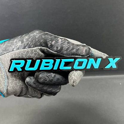 1PC Rubicon X Emblem – Fender Tailgate Badge Logo Decal