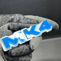 1PC MK4 Blue Emblem – Fender Tailgate Badge Logo Decal