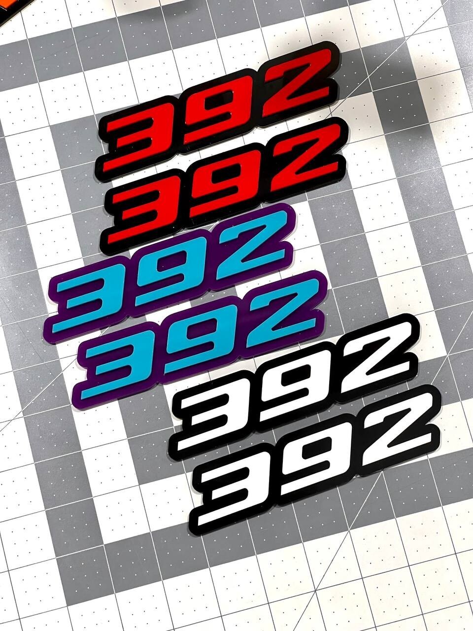 Multicolor 392 Emblems –  392 Side Fender Badges (Set of 2) for 392 Emblem