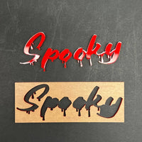 1PC Spooky Emblem Badge – Custom Multicolor 3D Acrylic Car Sticker Decal