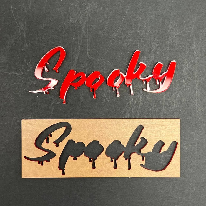 1PC Spooky Emblem Badge – Custom Multicolor 3D Acrylic Car Sticker Decal