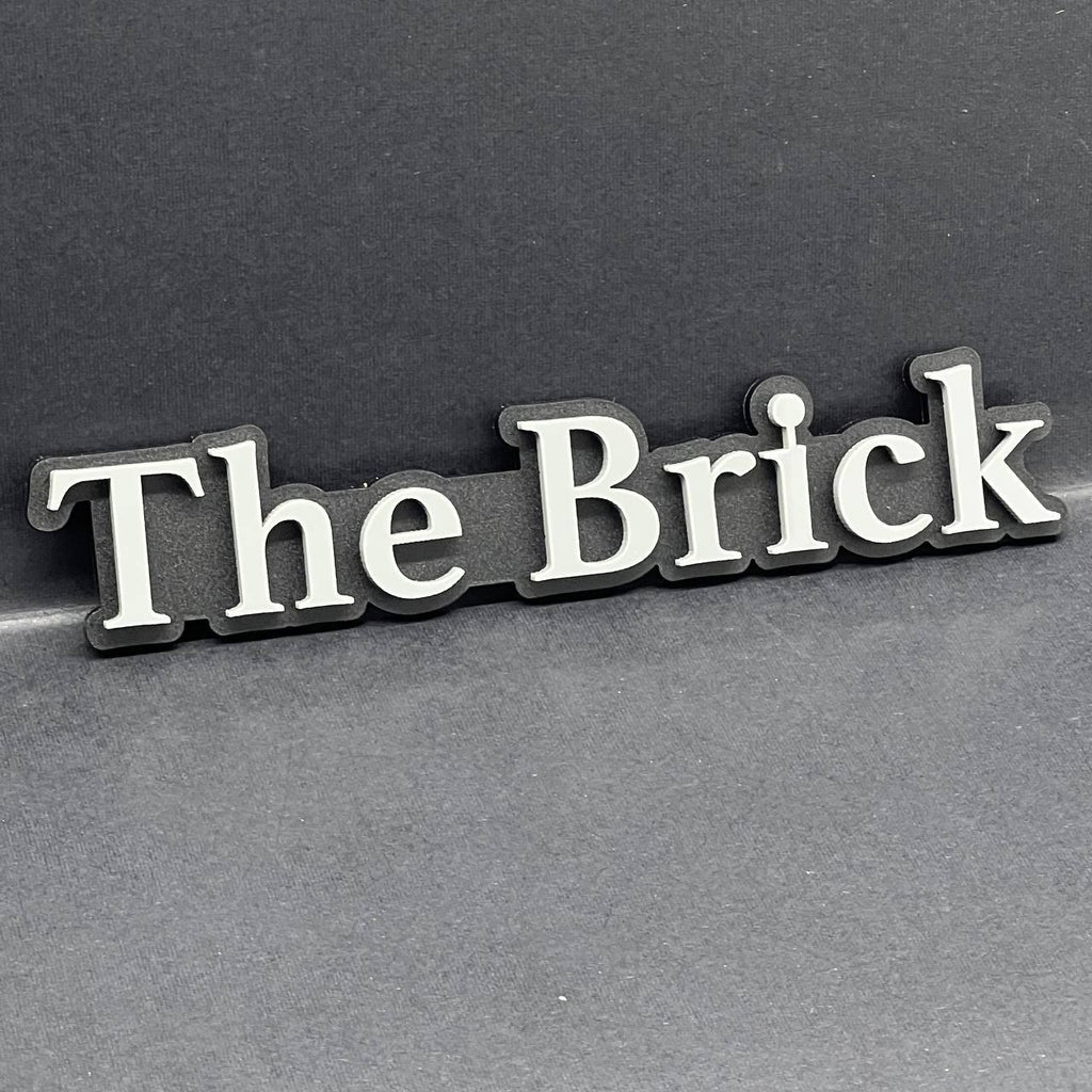 1PC The Brick Emblem – 3D Multicolor Acrylic Car & SUV Fender Badge