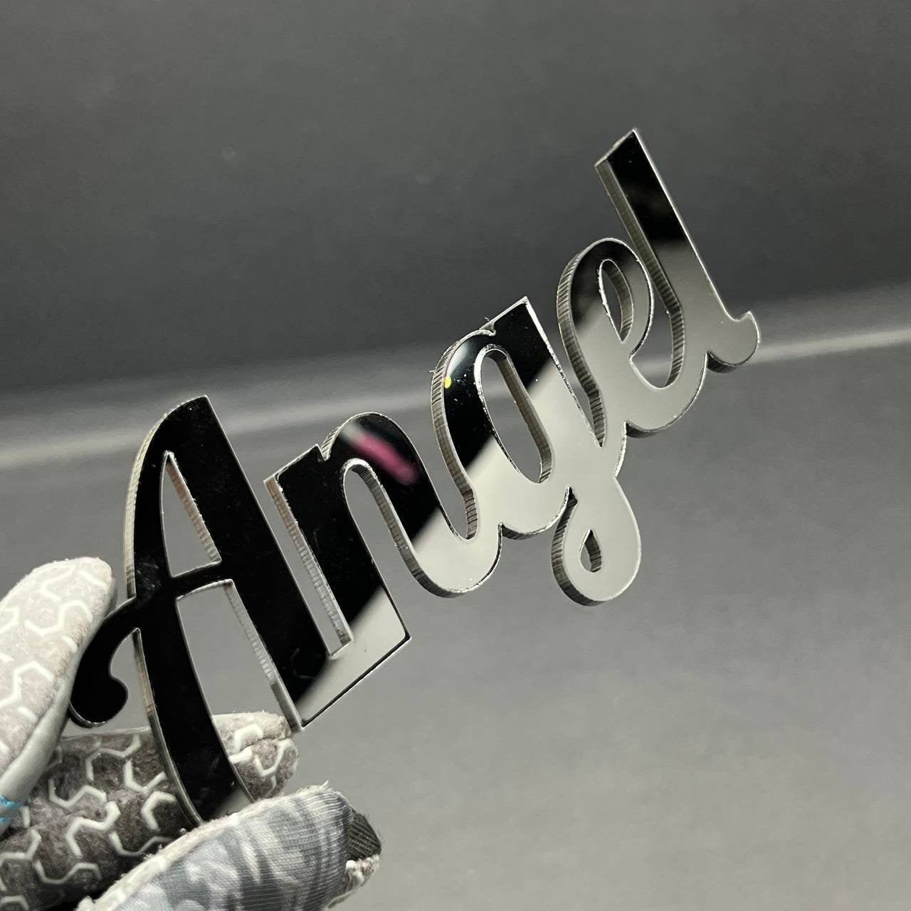 1PC Angel Emblem – 3D Multicolor Acrylic Car Badge Decal for Truck SUV Auto