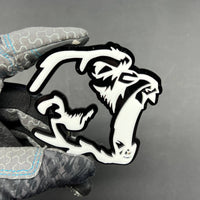 2PCS Gorilla Emblem Badges – Aggressive 3D Acrylic Car & SUV Fender Decals