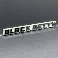 1PC Black Betty Emblem – 3D Multicolor Acrylic Fender & Trunk Car Badge