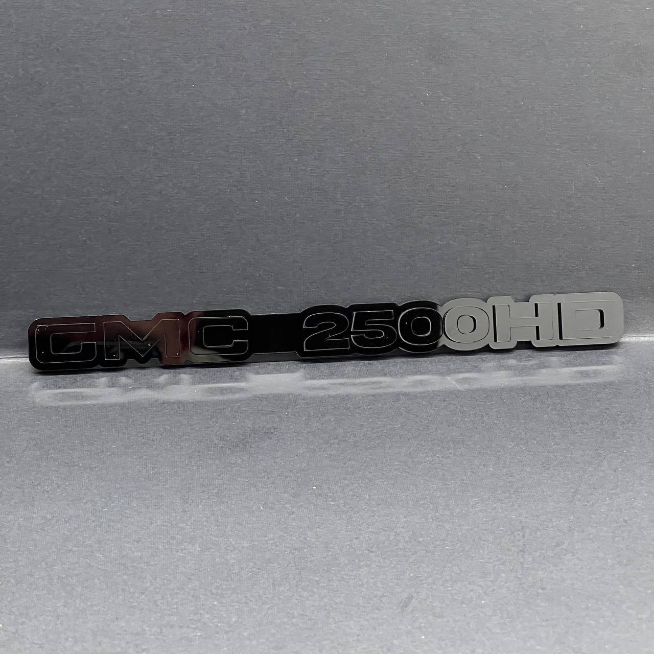 2pcs GMC 2500 HD Emblems Black on Black – Side Fender Badges GMC 2500 HD