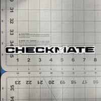 1pcs CHECKMATE Multicolor 3D Acrylic Emblem – Bold Car & Truck Fender Badge