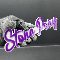 1PCS Stone Pony 3D Emblem – Custom Acrylic Car, Truck & SUV Badge