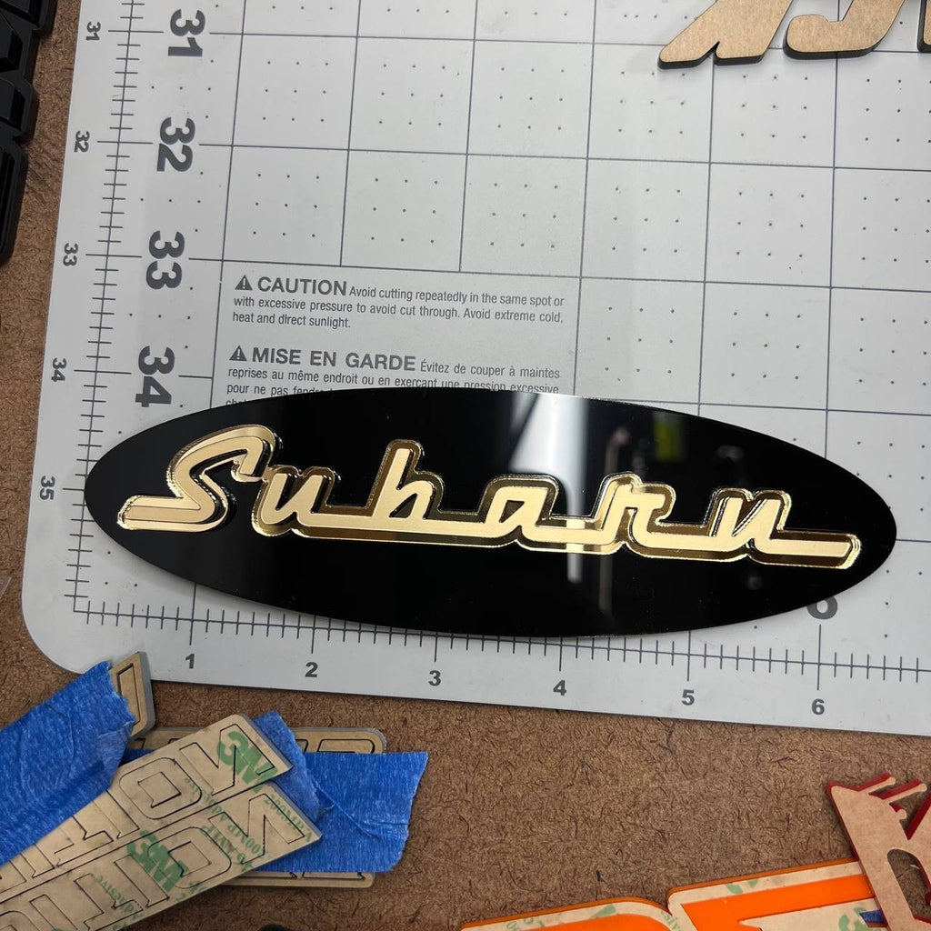 1PC Subaru 3D Emblem – Exterior Fender or Trunk Badge for Subaru Vehicles